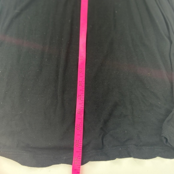 Earthbound Black Viscose Dress W/ Gold Accent Elastic Waist -Size medium - Picture 7 of 9